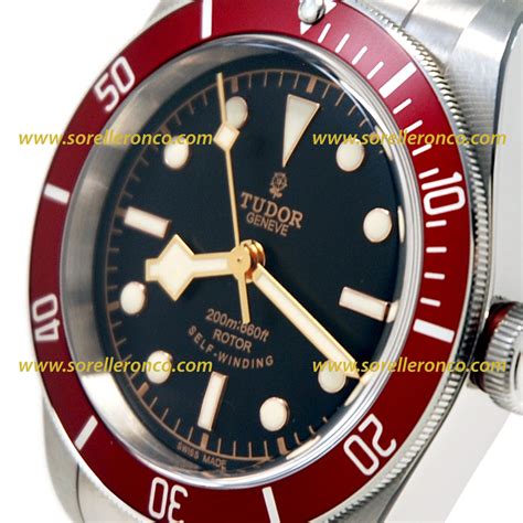 tudor black bay 41 ghiera rossa|tudor 41mm black bay.